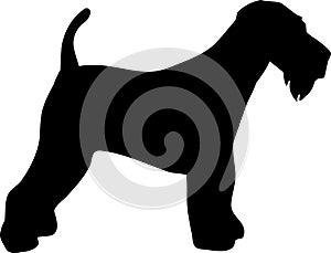 Airedale Terrier silhouette black