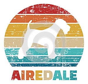 Airedale vintage color