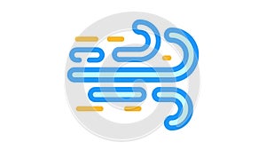 airflow air clean color icon animation