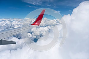 Airfoil above the clouds photo