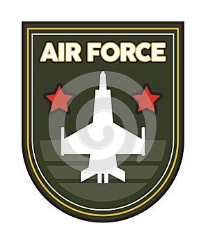 airforce shield with airplane