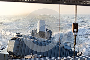 Airframe missile system on German navy speedboat