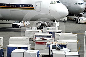 Airfreight at an airport