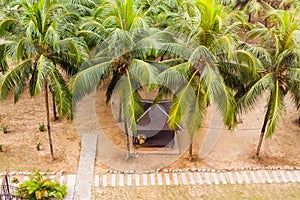 Park at the sand beach