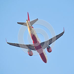 Airindia airline approaching at Ahmedabad airport