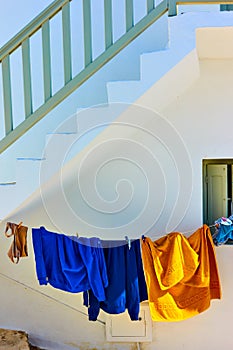Airing clothes in Mykonos photo