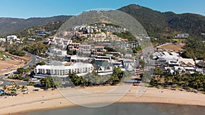 Airlie Beach skyline from city park, Queensland, Australia