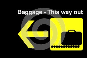 Airline baggage terminal