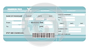 Airline boarding pass