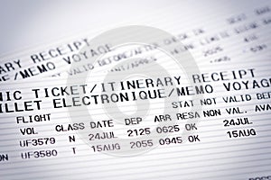 Airline flight tickets