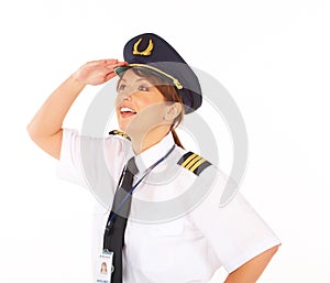 Airline pilot photo