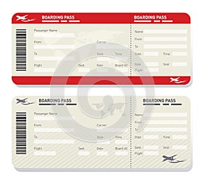 Airline ticket template