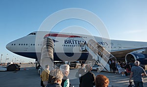 Airliner Boeing 747 from British Airways