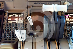 Airliner cockpit details
