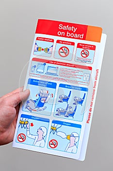 Airliner safety card