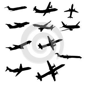 Airliners silhouette