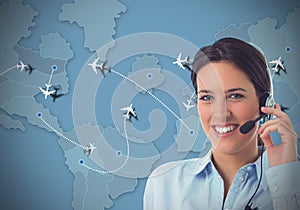 Airlines call center photo