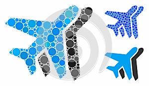 Airlines Composition Icon of Circles