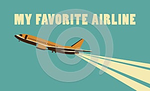 Airlines retro poster