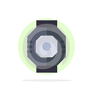 Airlock, Capsule, Component, Module, Pod Abstract Circle Background Flat color Icon