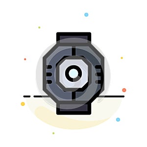 Airlock, Capsule, Component, Module, Pod Abstract Flat Color Icon Template