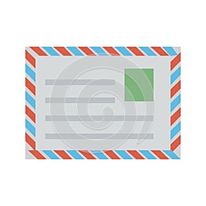 Airmail Color Vector Icon which can easily modify or edit