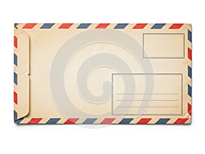 Airmail envelope isolated on white background