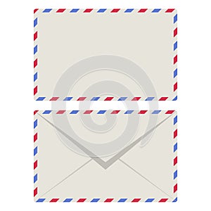 Airmail Envelopes Illustration