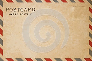 Airmail postcard