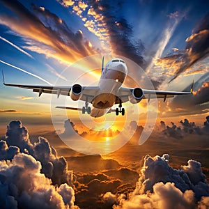 airoplane in the sky