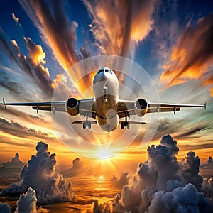 airoplane in the sky