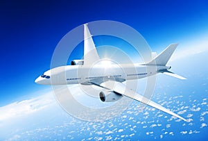 Airplane Aircraft Travel Business Transportation Concept