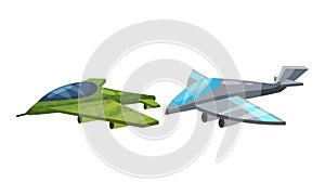 Airplane as Fixed-wing Aircraft with Jet Engine Vector Set