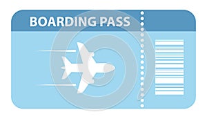 Airplane boarding pass icon