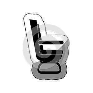 airplane chair isolated icon