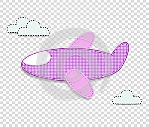 Airplane clip art for scrapbook or baby shower greeting card