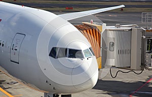 Airplane cockpit