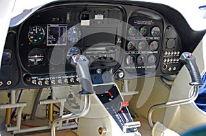 Airplane cockpit