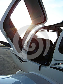 Airplane cockpit