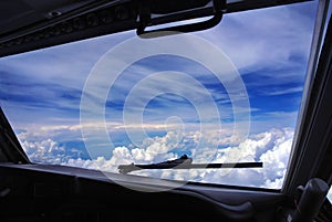 airplane cockpit window