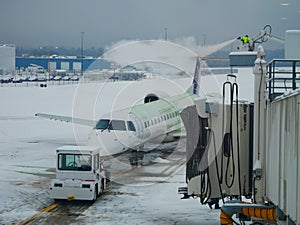 Airplane deicing