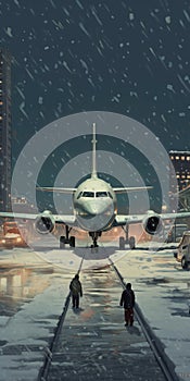 Airplane Delayed Due To Blizzard In China At 7:00 Pm