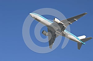 Airplane departing photo