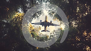 Airplane Over Canopy