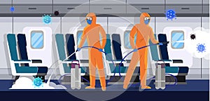 Airplane disinfection