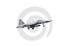 Airplane F-16 isolated on white background. war concept.