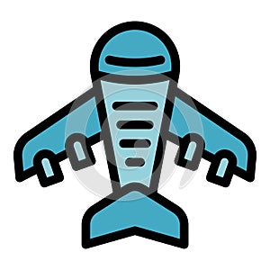 Airplane fly icon vector flat