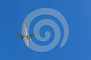 Airplane flying over head