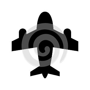 Airplane  icon or logo isolated sign symbol vector illustration