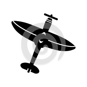 Airplane icon or logo isolated sign symbol vector illustration